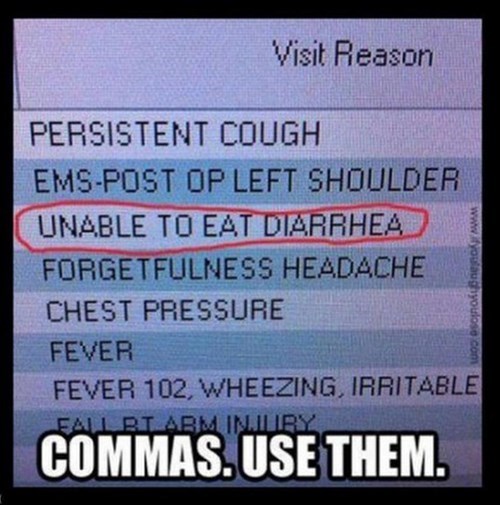 commas